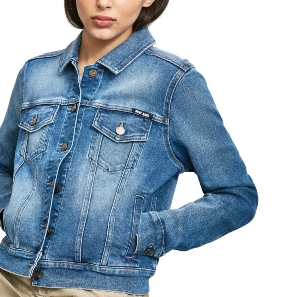 DKNY Women’s Denim Jacket Size M - Picture 3 of 11